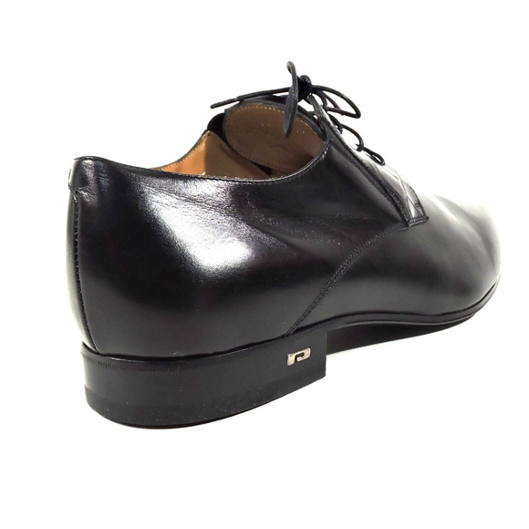 PAKERSON ?? MEN\'S BLACK LEATHER COMFORT FASHION SHOES WHITH REAL CROK  ELEMENT main image 7